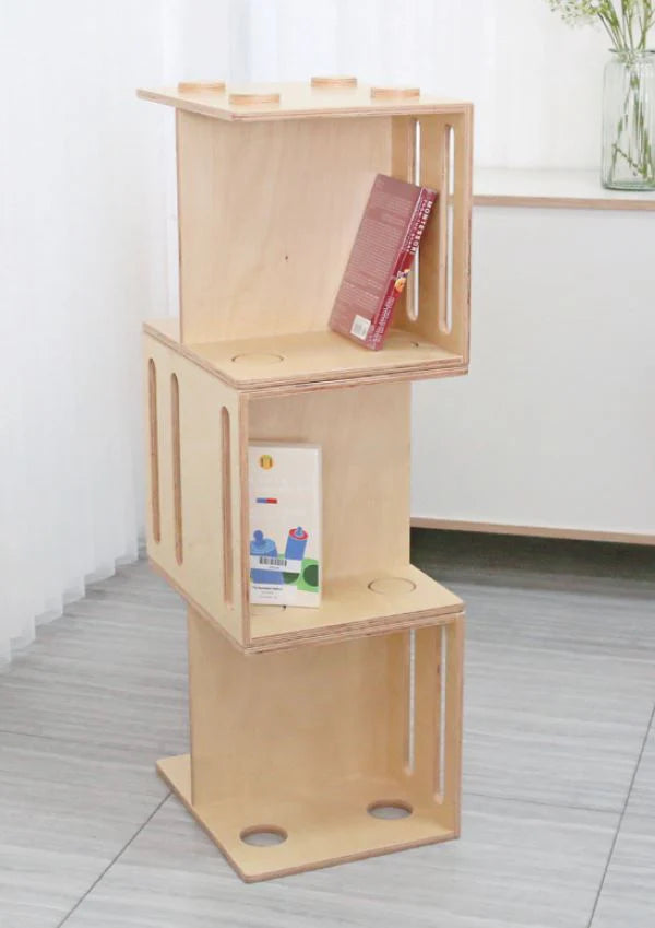 GAM PLURIPIU 2 in 1 Stackable Multipurpose Toddler Chair-Cabinet 2合1 可疊高多功能木制椅子儲物架 Age 0-3