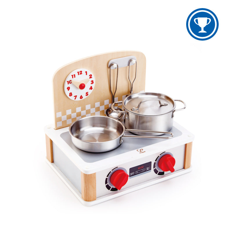 Hape 2-in-1 Kitchen & Grill Set  北歐風雙面迷你廚房