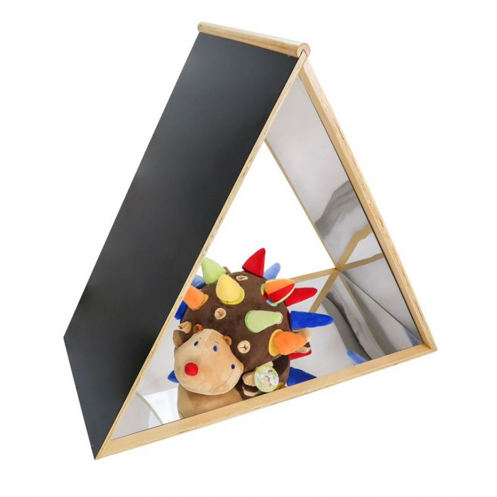 Triangular Play Mirror With Whiteboard and Blackboard  多功能 亞克力三面鏡附有黑板和白板