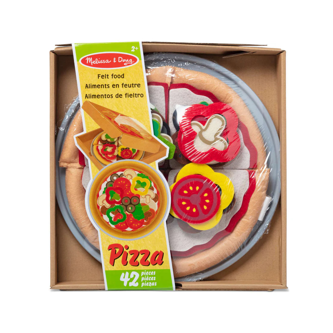 Melissa & Doug Felt Play Food - Pizza Set 毛氈遊戲食物 - 披薩套件