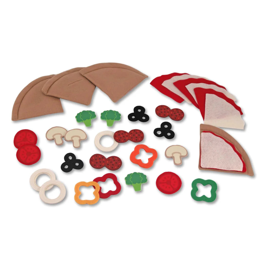 Melissa & Doug Felt Play Food - Pizza Set 毛氈遊戲食物 - 披薩套件