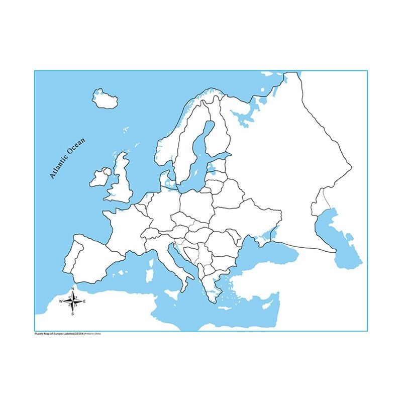 Kindermatic Montessori Puzzle Map of Europe 蒙特梭利 歐洲地圖