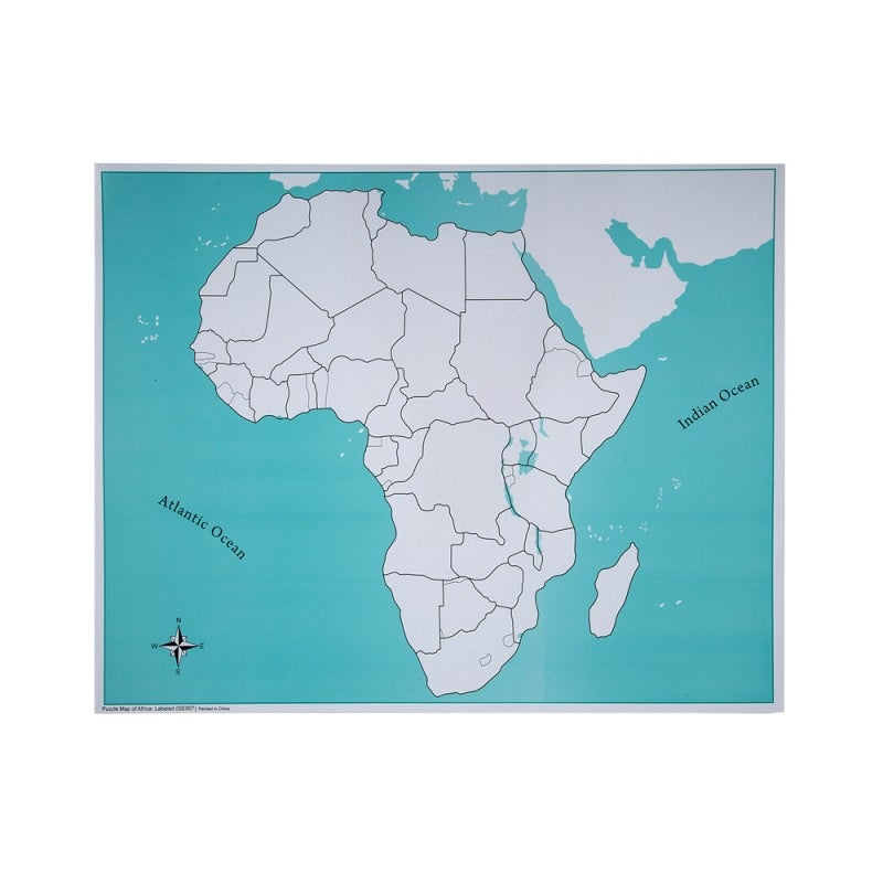 Kindermatic Montessori Puzzle Map of Africa 蒙特梭利 非洲地圖