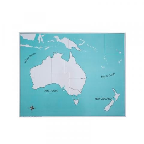 Kindermatic Montessori Puzzle Map of Australia 蒙特梭利 澳洲地圖