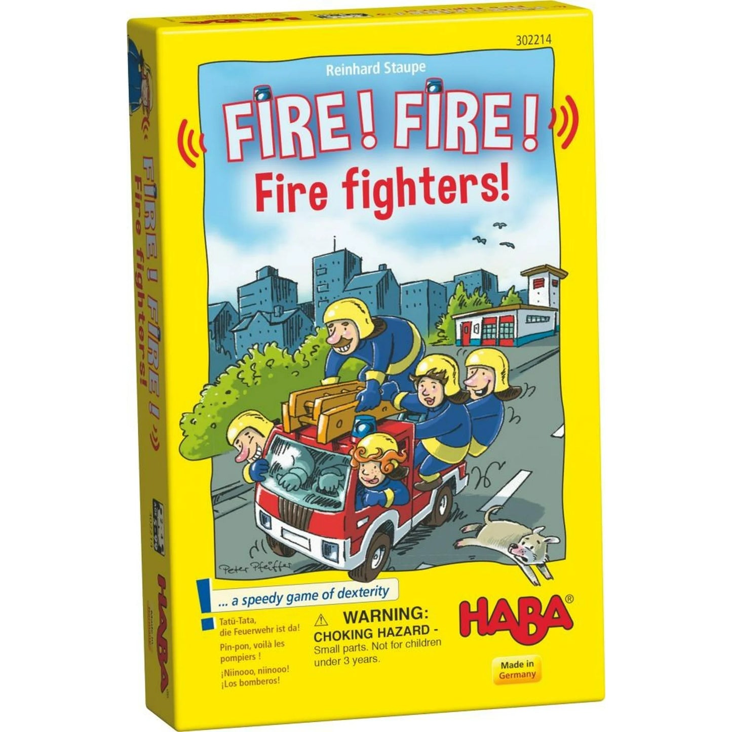 Haba 301912 Fire! Fire! Fire Fighters! Fast-paced Game of Skill 救火！救火！缺值消防員！搶先找拍遊戲