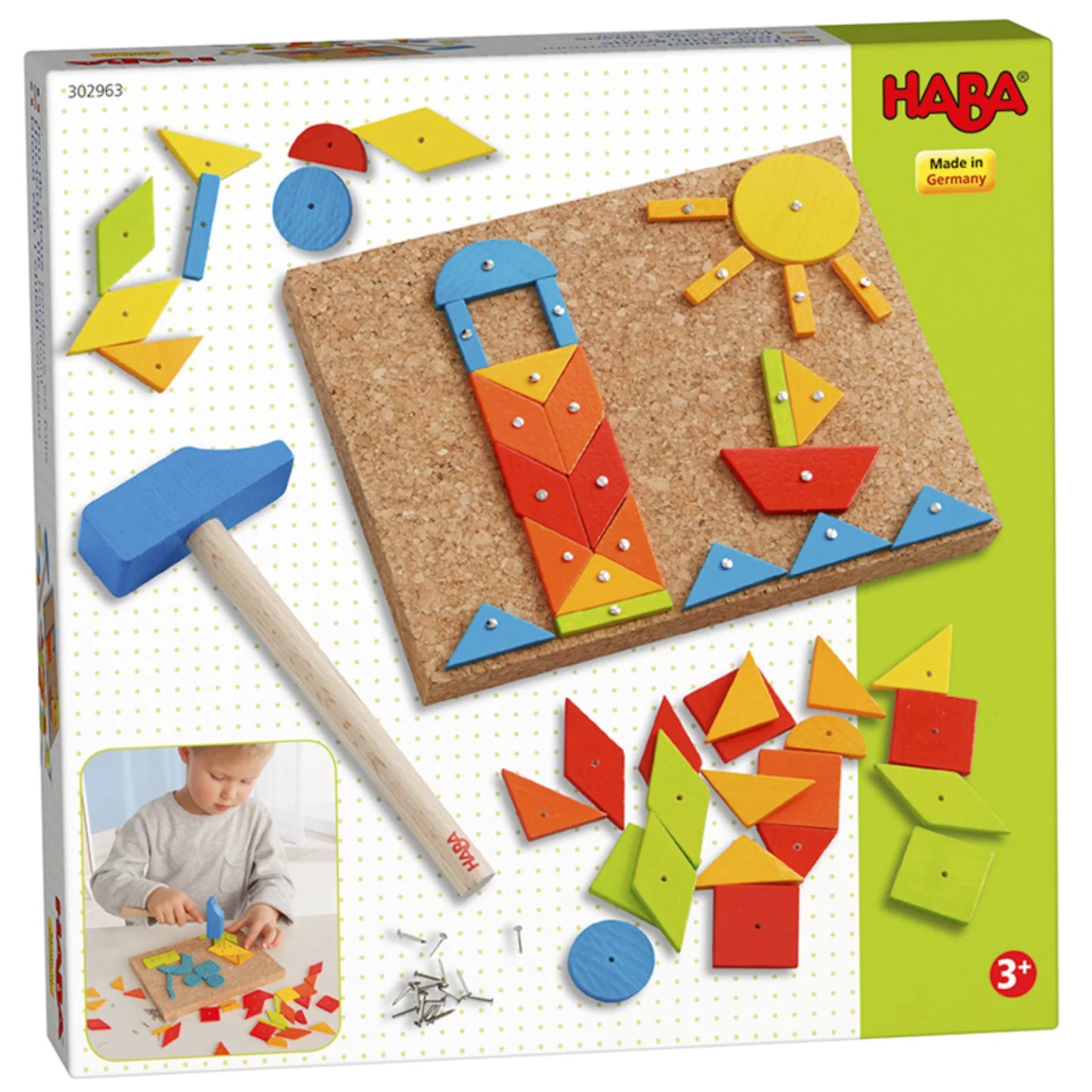 HABA Tack Zap Geometric Game 槌和釘幾何圖形構建遊戲