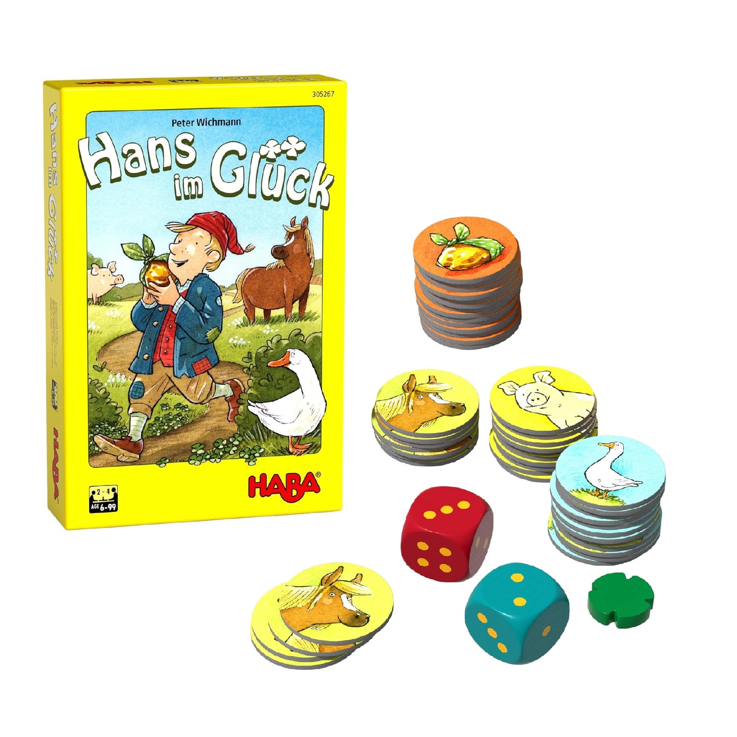 HABA 305267 Hans in Luck Trading and Collectible Game 幸運小商人漢斯 商品交易收集遊戲