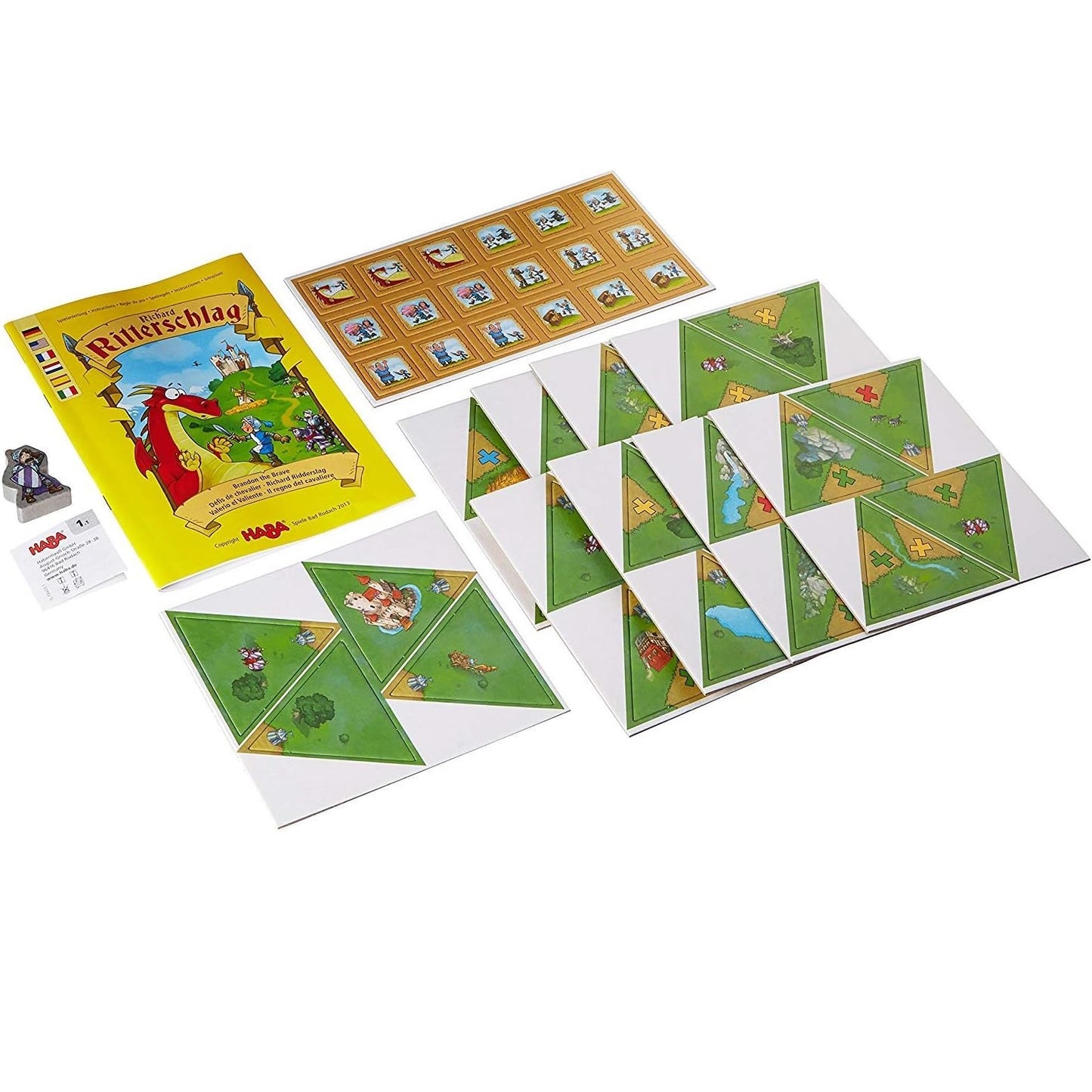 HABA 301603 Brandon The Brave an Adventure Filled Tile Based Game 勇敢的布蘭登思考策略遊戲