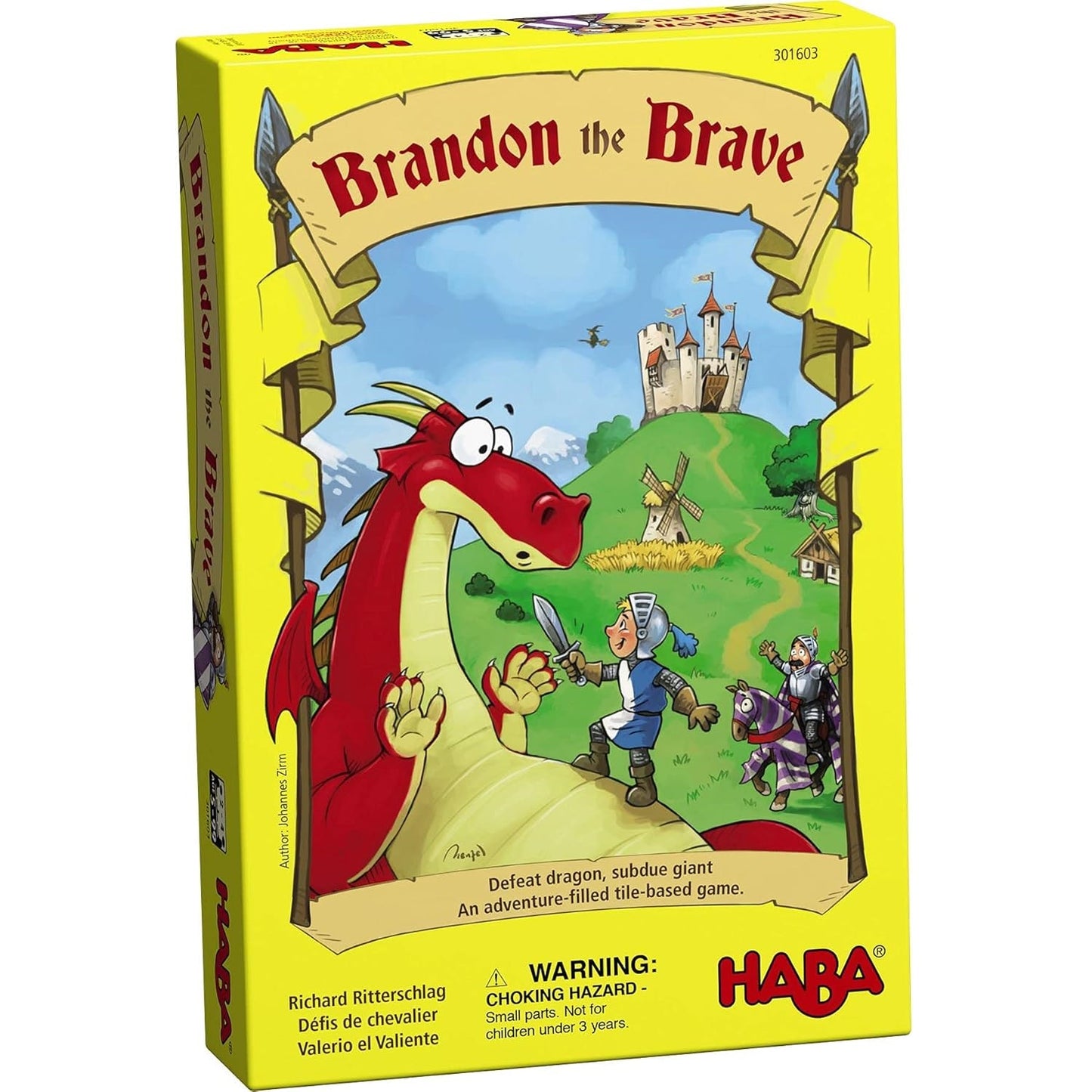 HABA 301603 Brandon The Brave an Adventure Filled Tile Based Game 勇敢的布蘭登思考策略遊戲