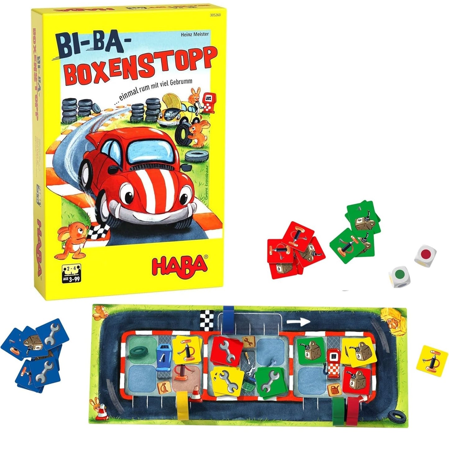 Haba 305260 Pu-Pu Pitstop Board Game 普普車進站 桌上遊戲