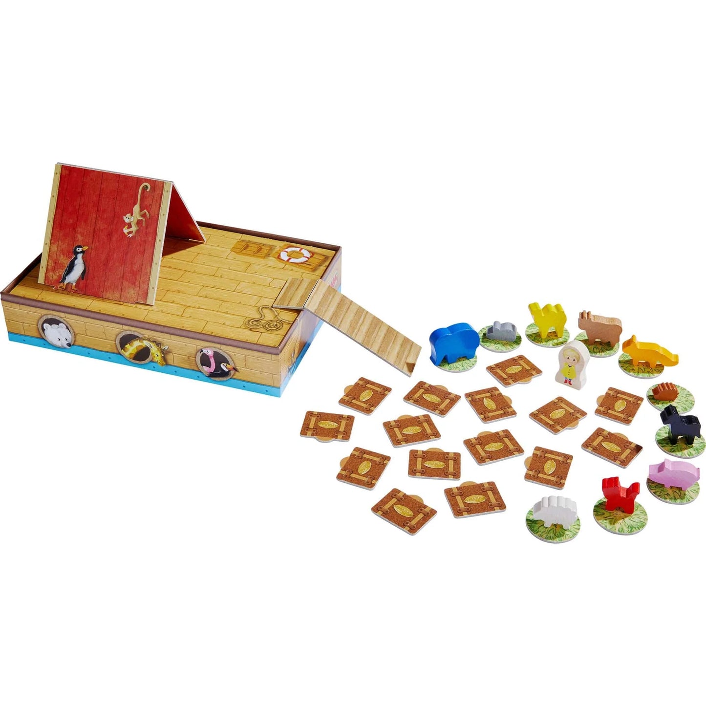 Haba 305839 Critter Cruise Cooperative Noah's Ark Memory Game 挪亞方舟合作記憶遊戲