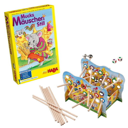 Haba 4644 Quiet as a Mouse A Silent Game of Skill 保持安靜 穩定的小手操作遊戲