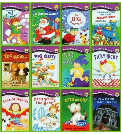 All Aboard Reader 12 books with Flash Cards Set