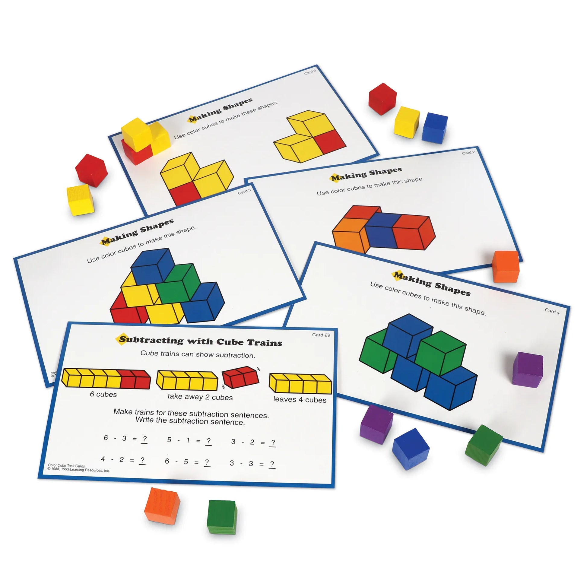 Learning Resources Wooden Color Cubes