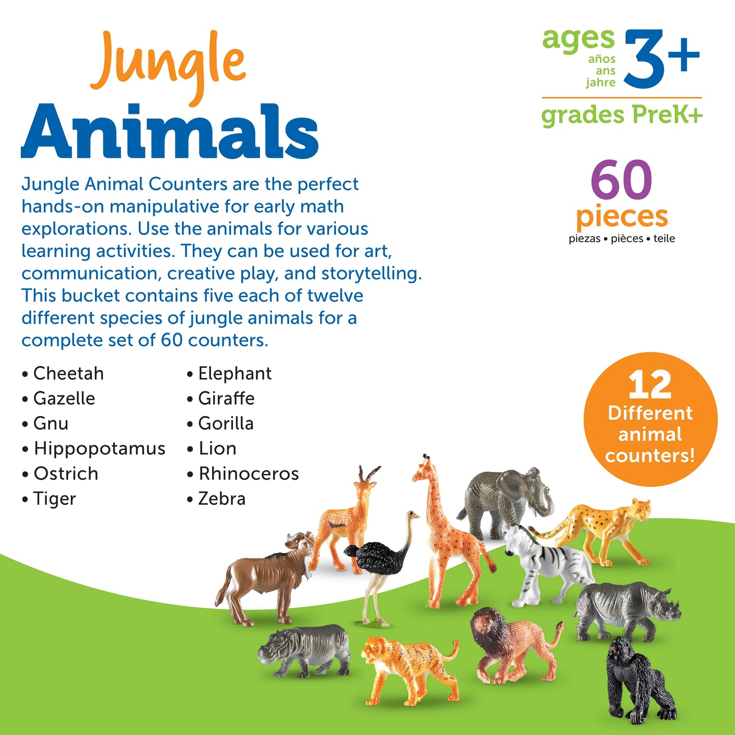 Learning Resources Jungle Animal Counters Set of 60