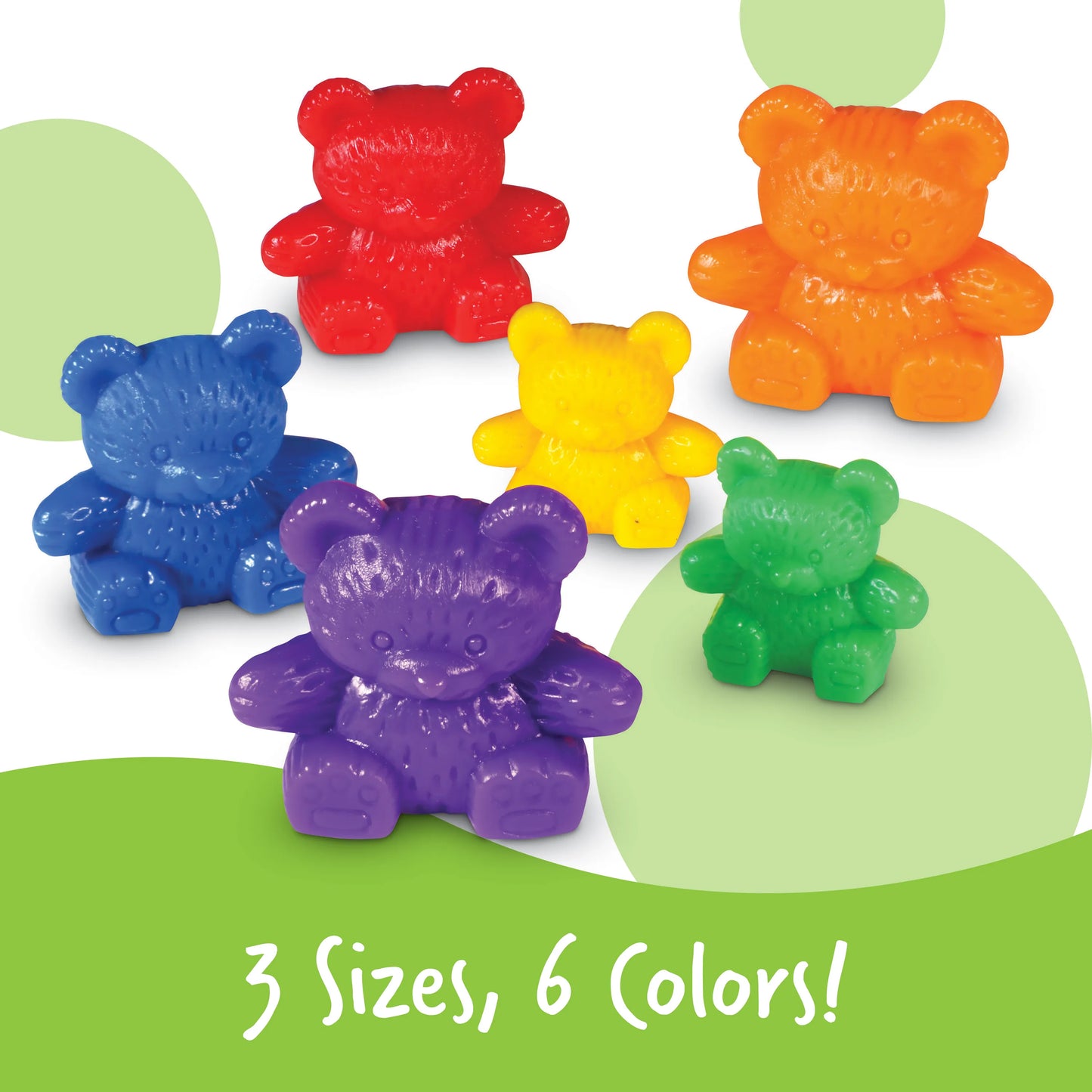 Learning Resources Three Bear Family Counters - 96 Pieces