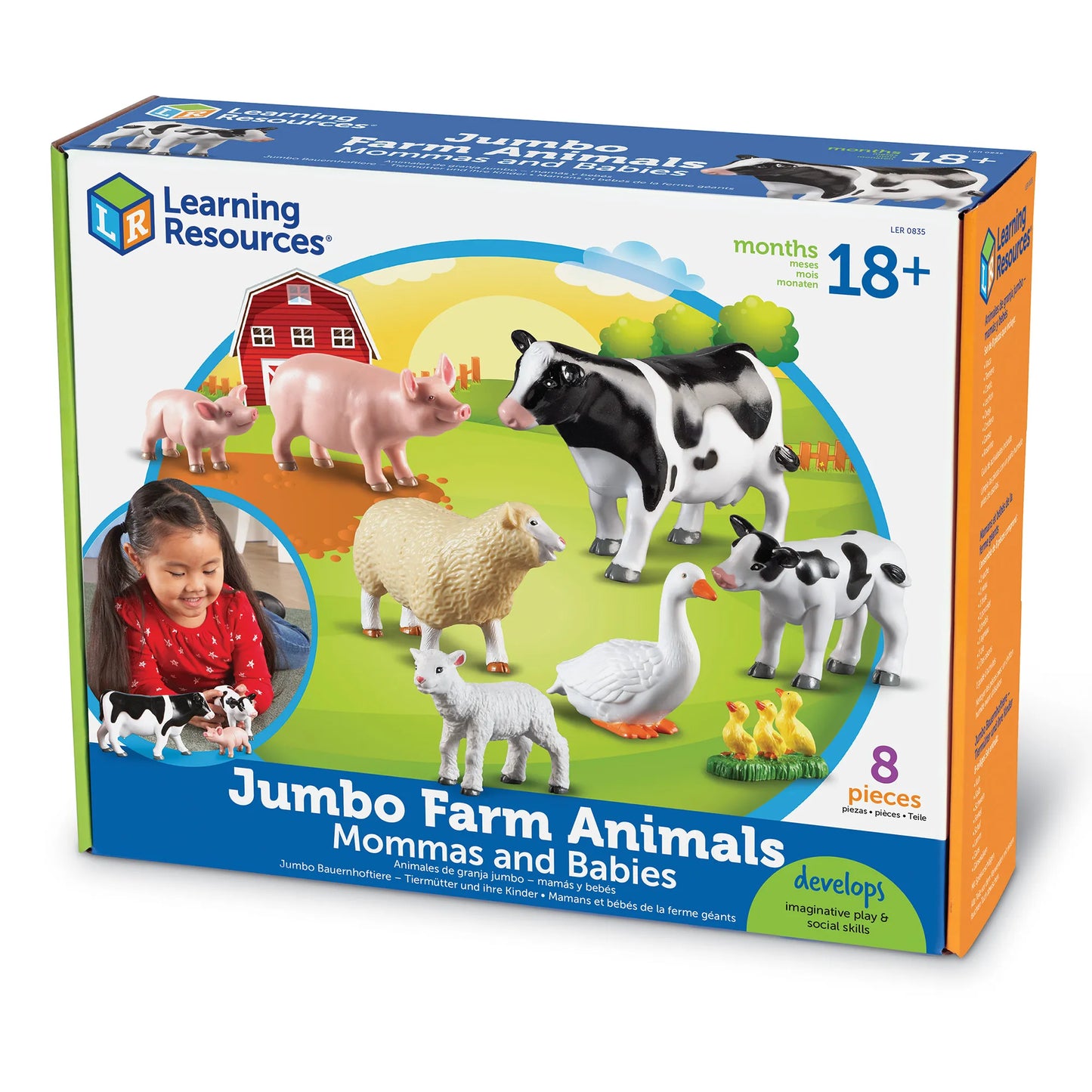 Learning Resources Jumbo Farm Animals Mommas & Babies