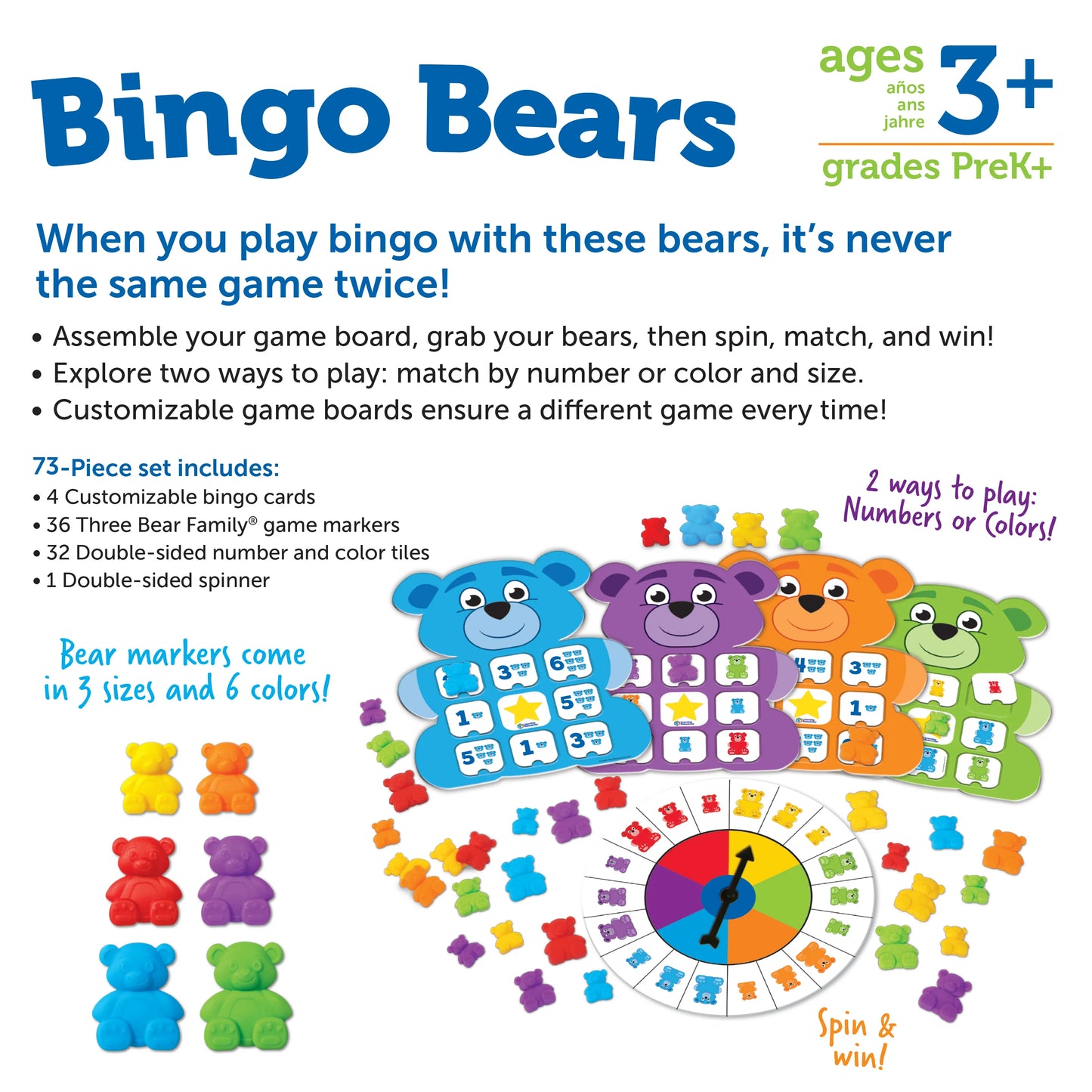 Learning Resources Bingo Bears Game