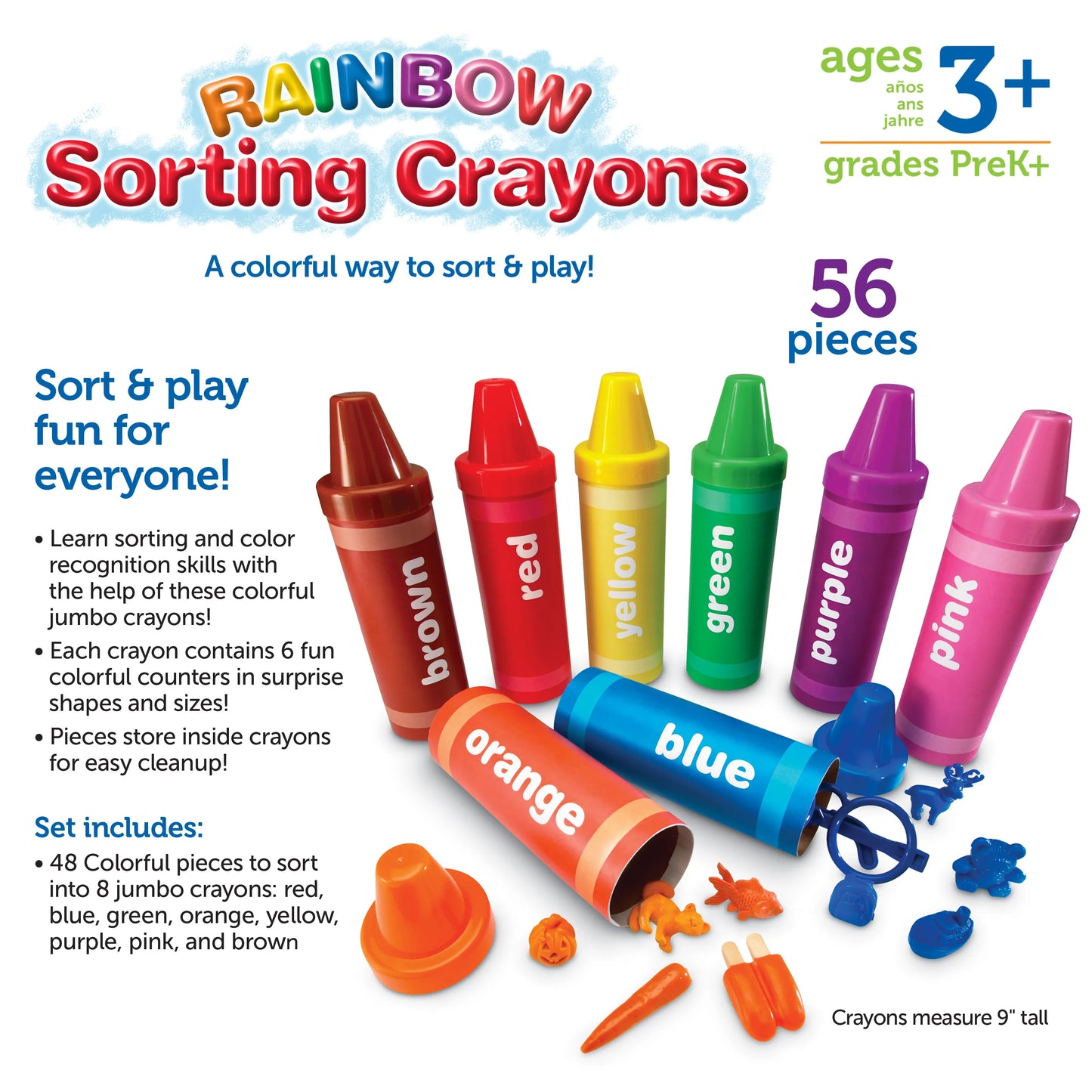 Learning Resources Rainbow Sorting Crayons