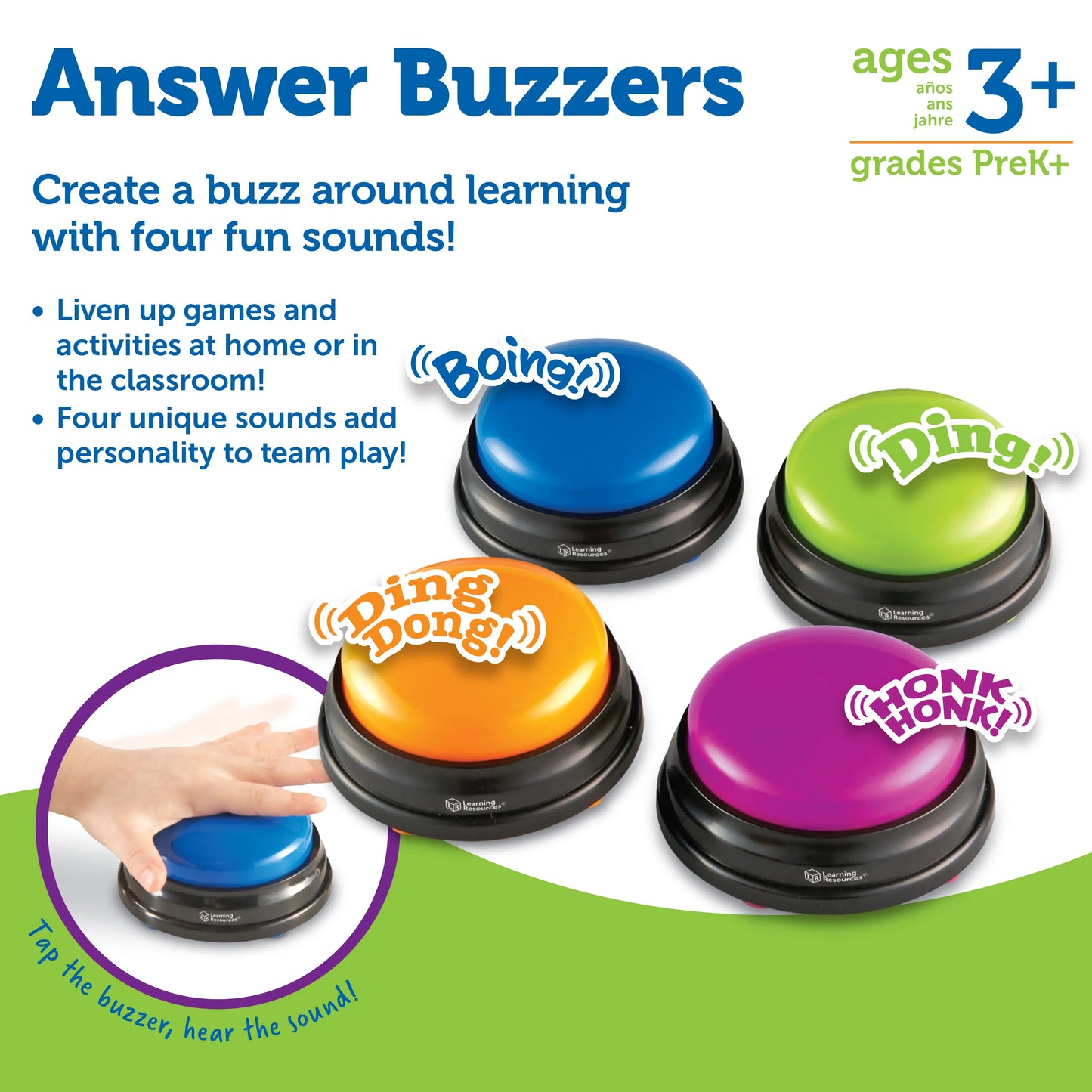 Learning Resources Answer Buzzers Set of 4