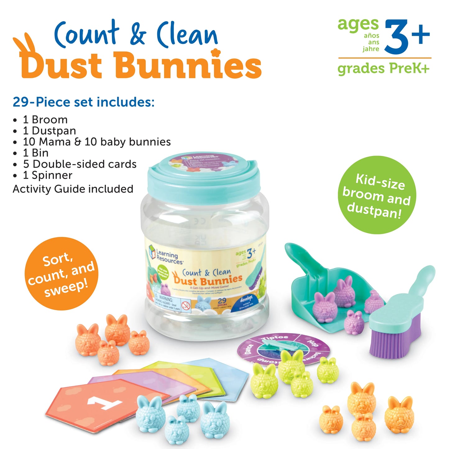 Learning Resources Count & Clean Dust Bunnies