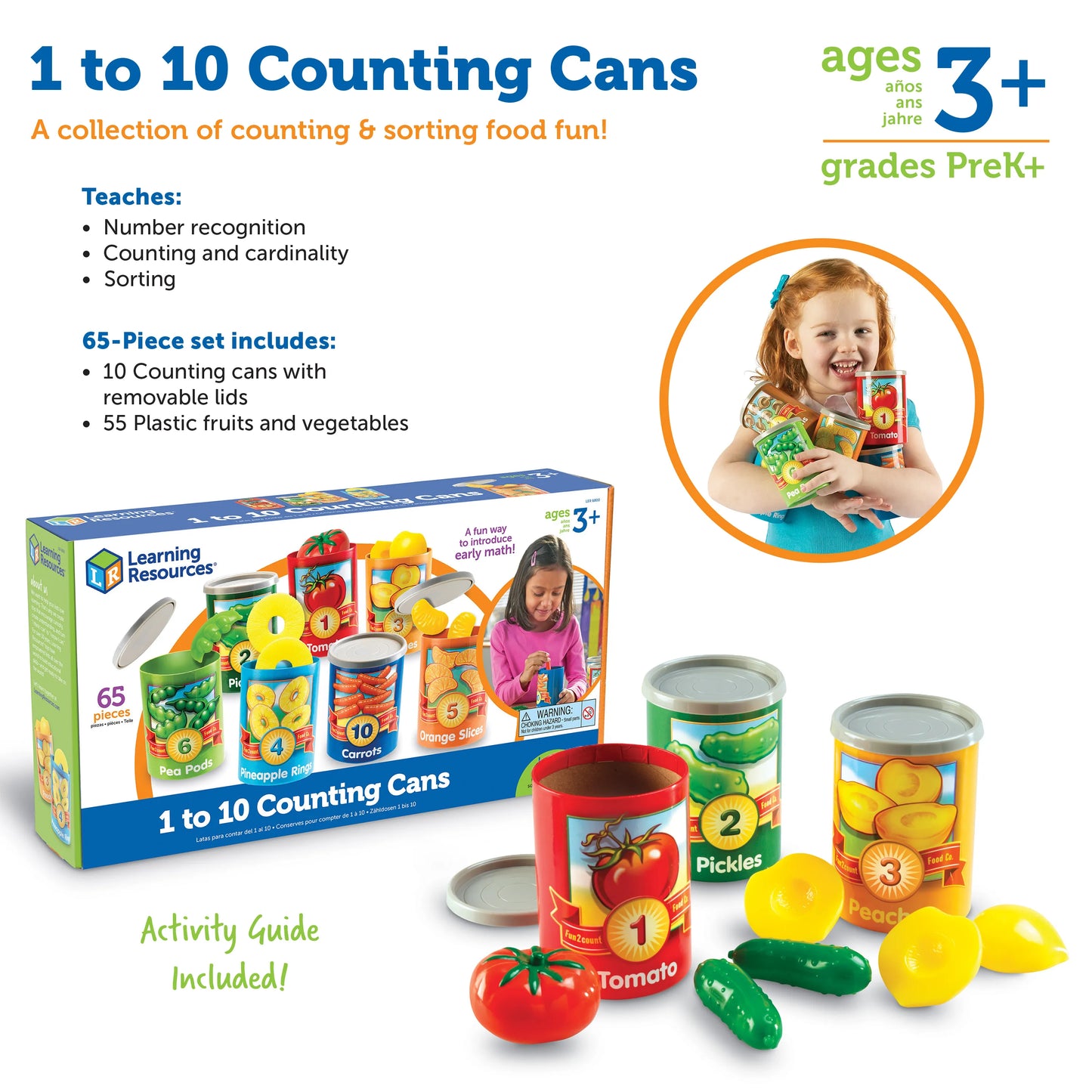 Learning Resources 1 To 10 Counting Cans