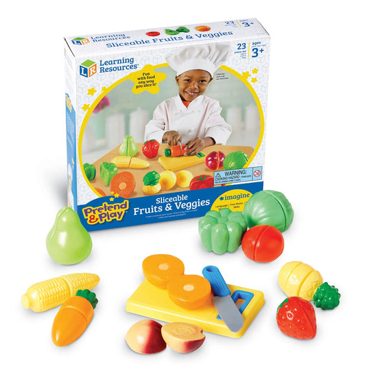 Learning Resources Pretend & Play Sliceable Fruits & Veggies