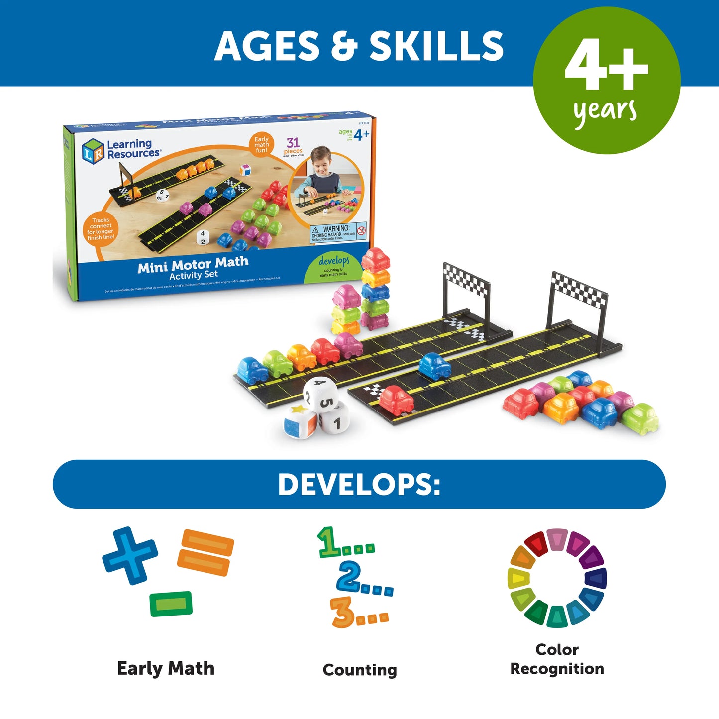 Learning Resources Mini Motor Math Activity Set