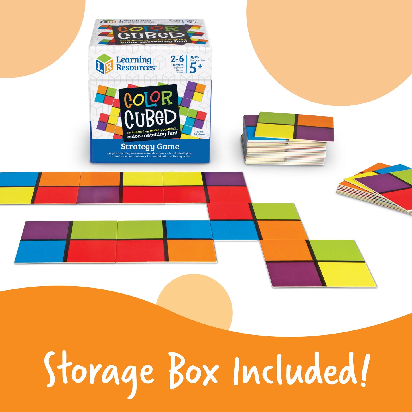 Learning Resources Color Cubed Strategy Brain Boosting Game