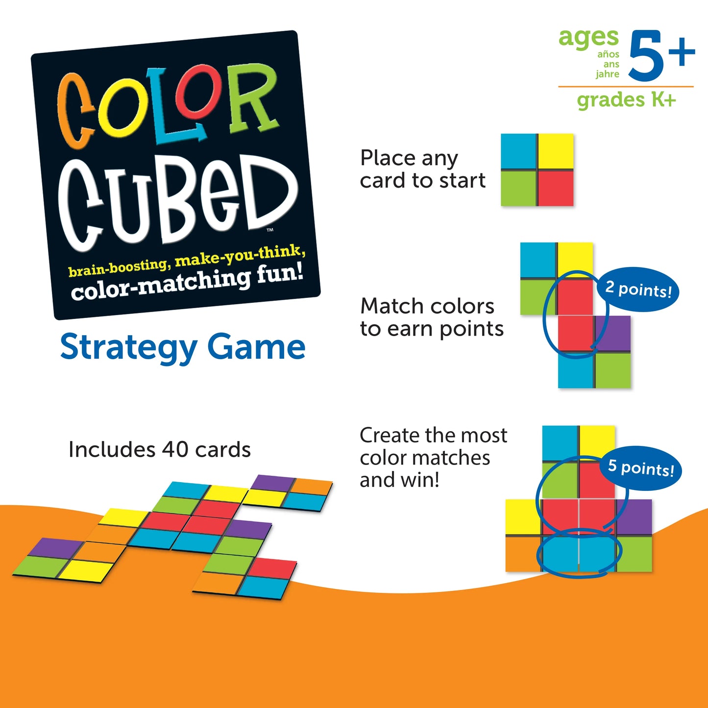 Learning Resources Color Cubed Strategy Brain Boosting Game