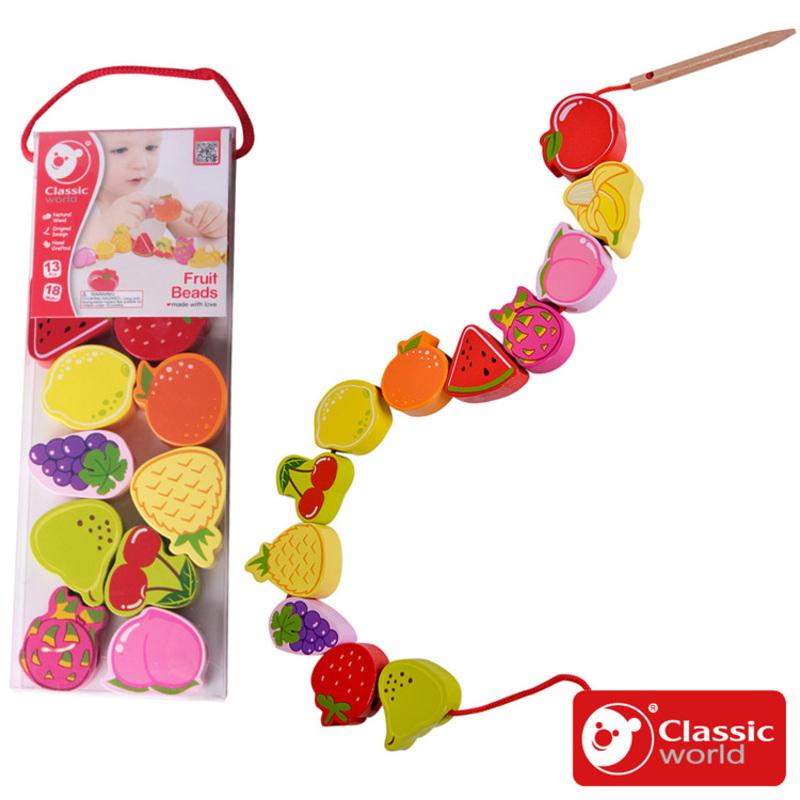 Classic World Fruit Beads 幼兒木製串珠-水果款