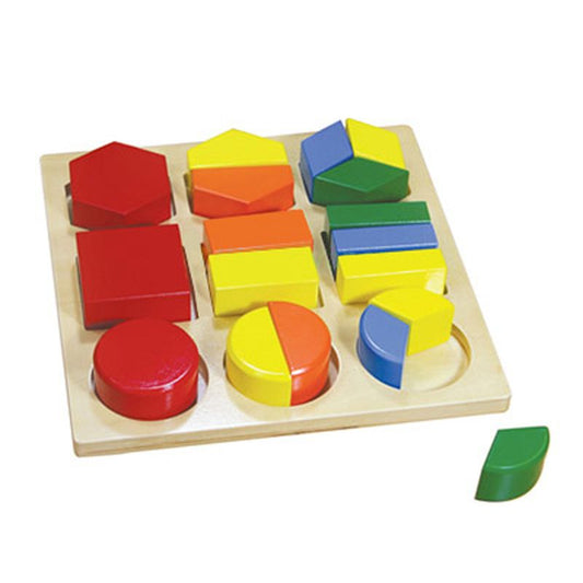 Kindermatic Montessori Assembly Geometric Shape Tray 蒙特梭利 分解幾何盤