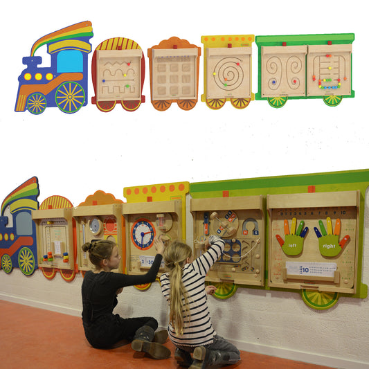 Masterkidz Wall Elements - Flexible Mounting System - Train (without wall element) 自由換板牆面系統 - 火車 (不含牆面遊戲板)