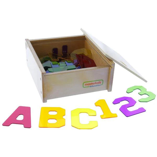 Masterkidz 38 Pieces Translucent Numbers and Alphabets Set without Light Panel 38件色彩數位與字母套裝 不含燈盤