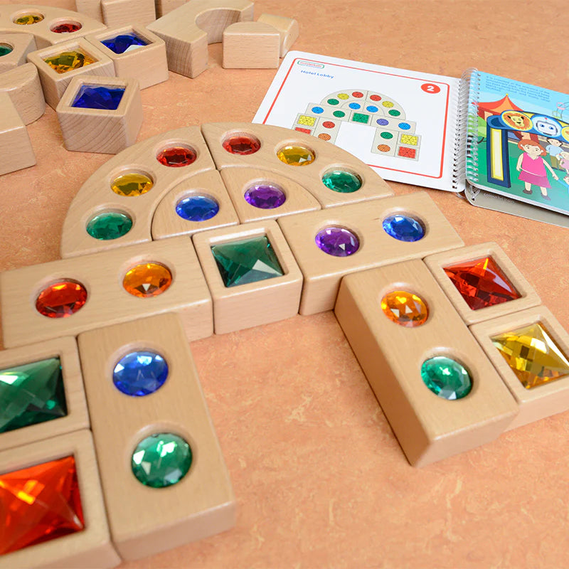 Masterkidz Gemstone Blocks Set of 40 件套寶石積木