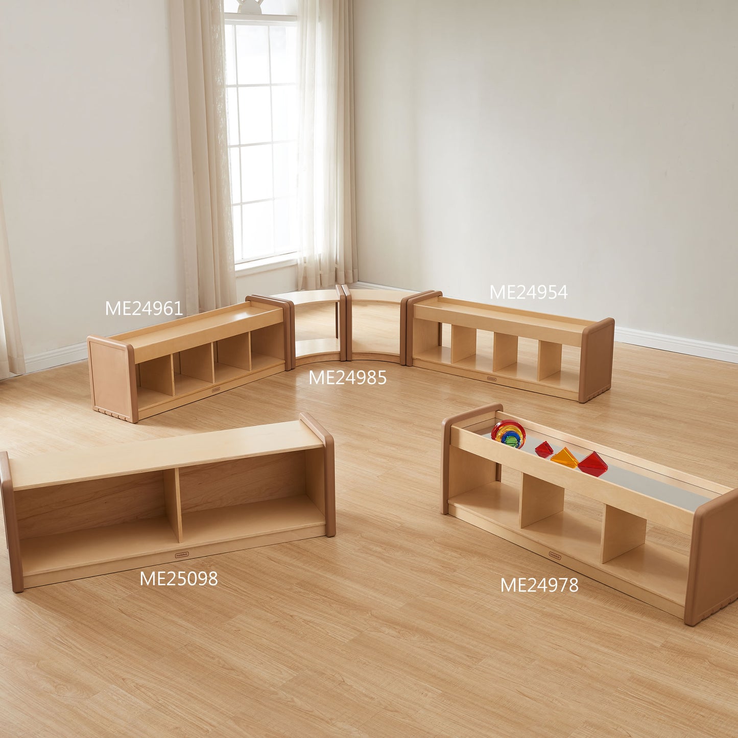 ME24985 Masterkidz SoftEdge Toddler Play Center - 45° Corner Shelving Unit SoftEdge軟邊角系列 - 45º轉角櫃