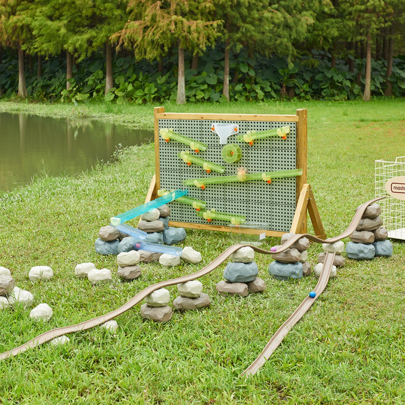 Masterkidz Soft Foam Building Rocks and Track Set 建構遊戲軟石塊與軌道