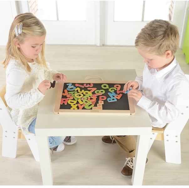 Masterkidz 2-sided Magnetic Teaching Board Set 磁性多功能雙面學習板包含英文字母及數字