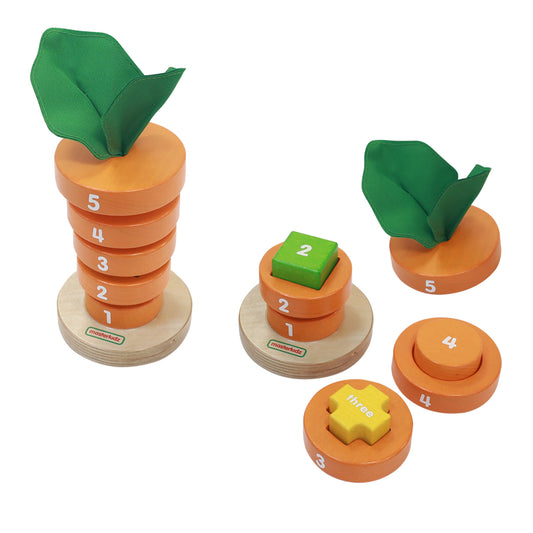 Masterkidz Wooden Stacking Healthy Carrot 疊高高健康蘿蔔