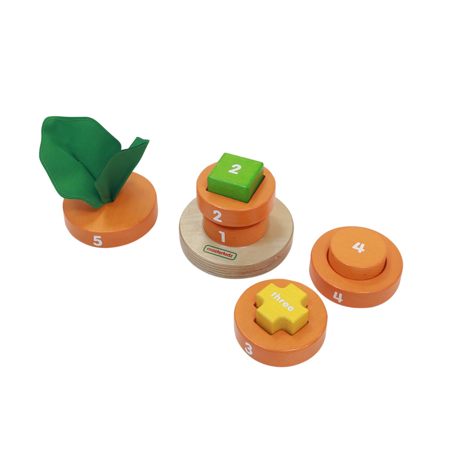 Masterkidz Wooden Stacking Healthy Carrot 疊高高健康蘿蔔