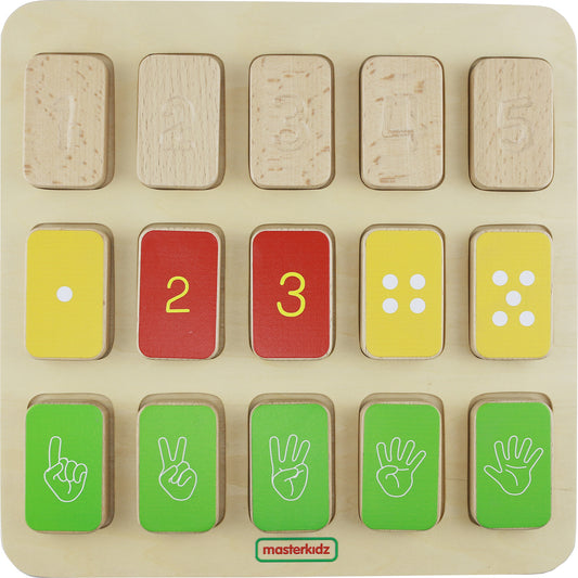 Masterkidz Visual and Tactile 1-5 Learning Board 視覺與觸覺 1-5學習板