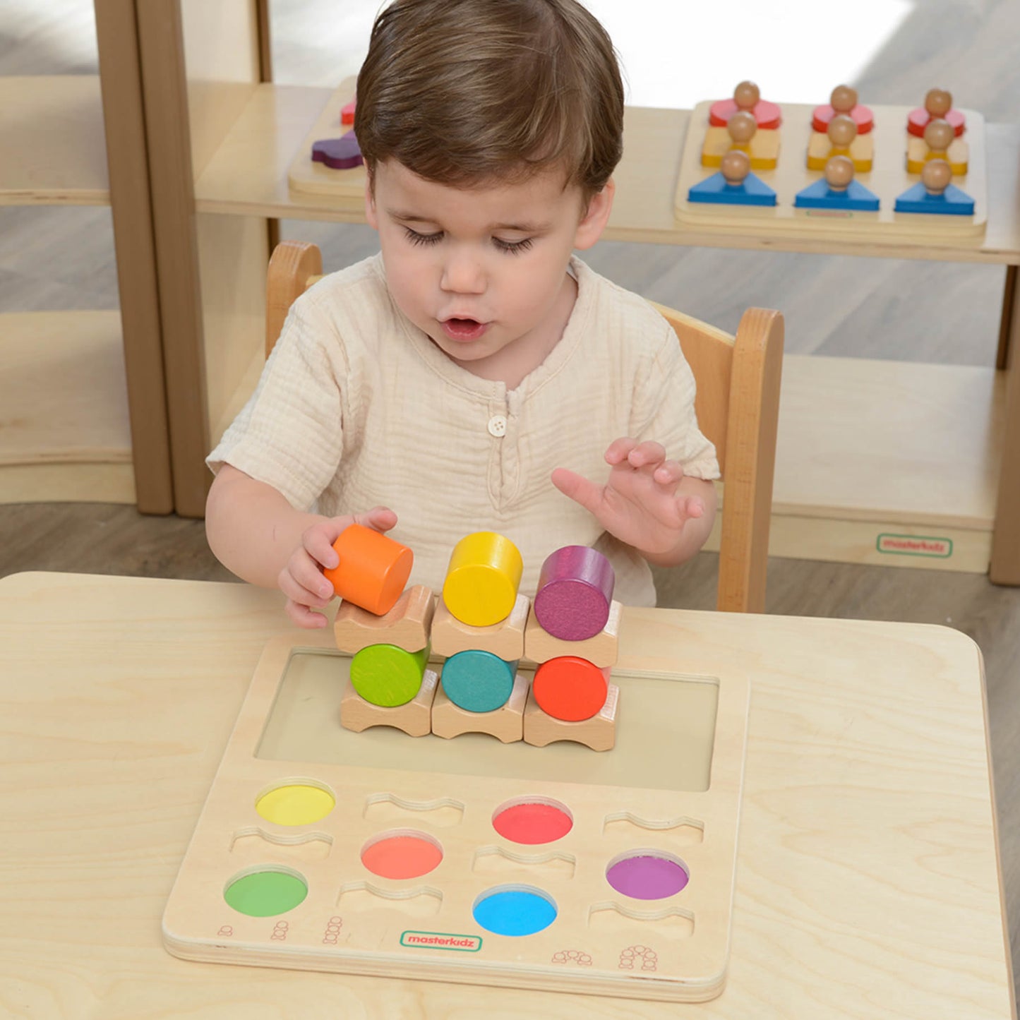 Masterkidz Stacking Fun! Challenge Board Handy Learning Board 疊疊樂挑戰遊戲 小型學習板