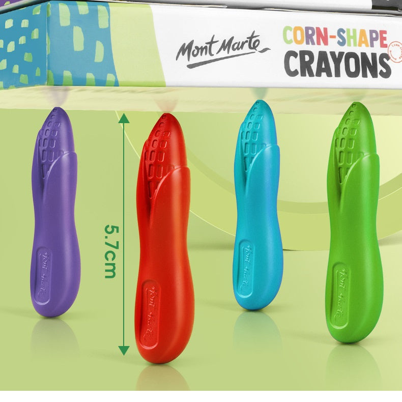 Mont Marte Corn-Shape Crayons 易握無毒玉米蠟筆