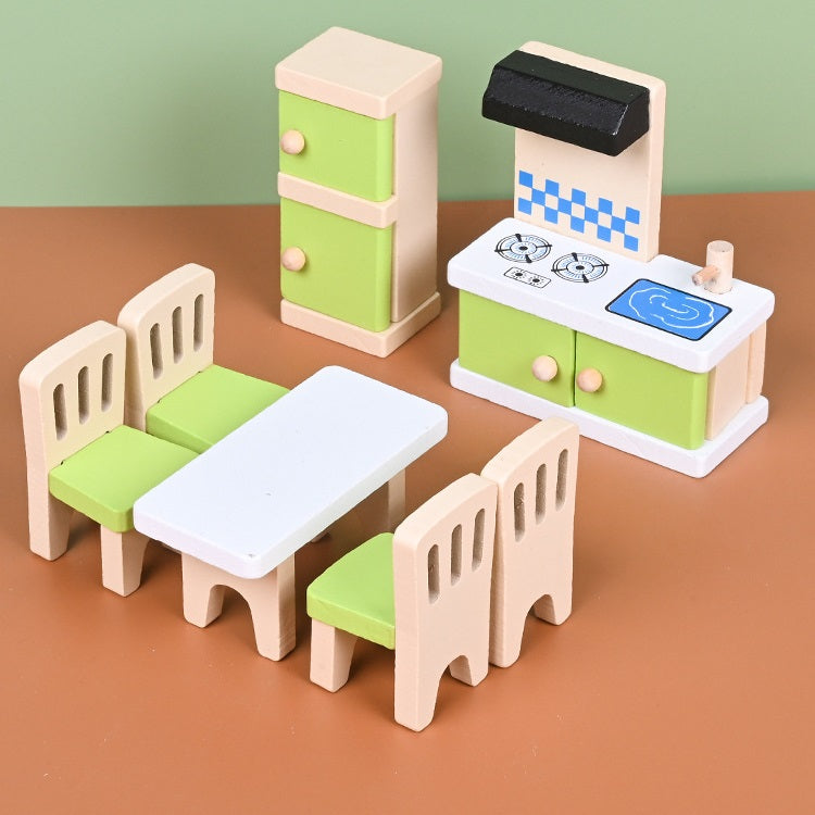 Dollhouse Furniture Set - Colourful Home 娃娃屋彩色的家迷你家具套裝