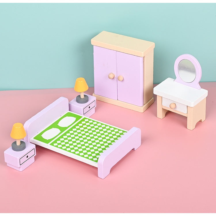 Dollhouse Furniture Set - Colourful Home 娃娃屋彩色的家迷你家具套裝