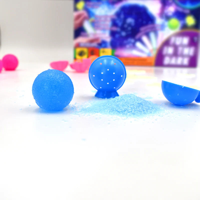 DIY Bouncy Ball Experiment 動手做 彩色發光跳球