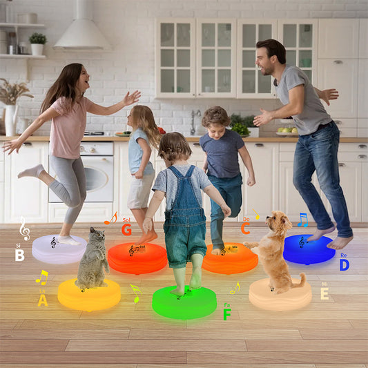 DO-RA-MI Sensory Touch LED Stepping Stone Set of 7個套裝 DO-RA-MI 觸控發音發光 踏腳石遊戲