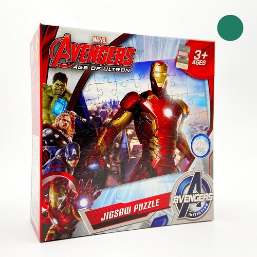 Kindermatic Marvel Avengers Jigsaw Puzzle 48-100pcs PURPLE 漫威復仇者聯盟 兒童拼圖 48-100塊 紫色 Marvel Avengers