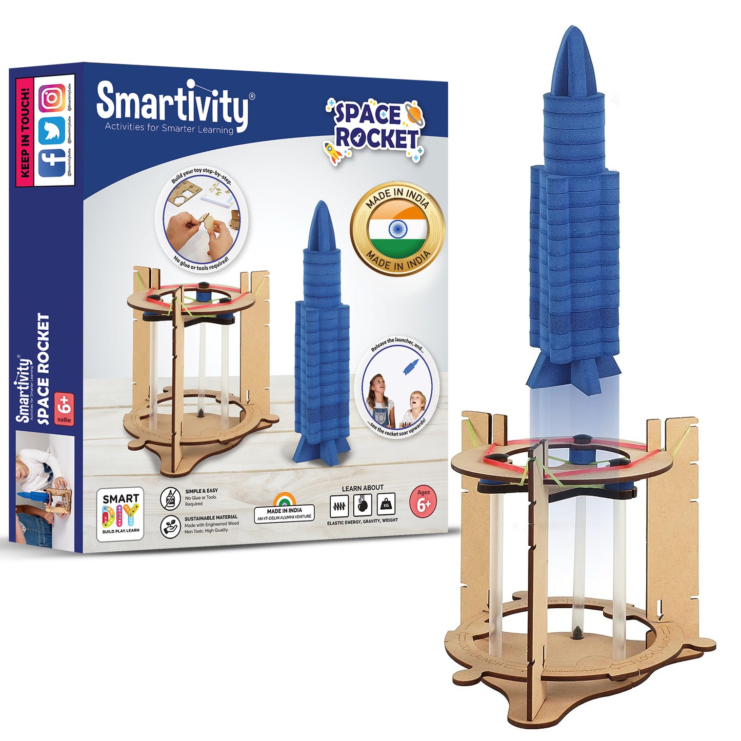 Smartivity Blast-Off Space Rocket 太空火箭發射器 DIY STEAM Model