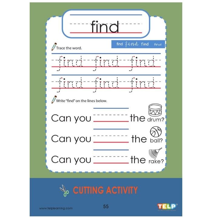 TELP 早期英語讀寫 Sight Words Book A + B